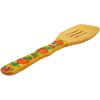 Wood Wooden Spatula 12&quot; Red Fruits