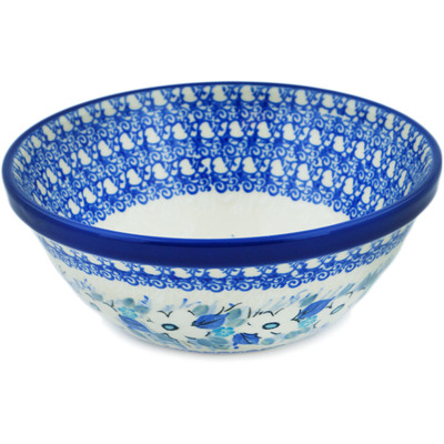 Blue Rose Polish Pottery  Country Meadow Small Mixing Bowl